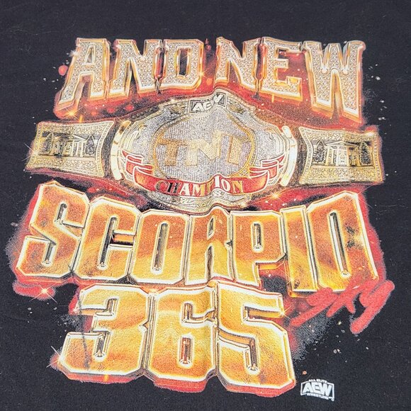 Scorpio Sky “And New” AEW Championship Graphic Tee – Black – Men’s Large - Picture 2 of 4